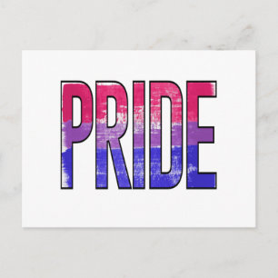Postal Palabra de Orgullo Bisexual