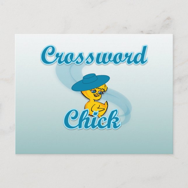 Postal Palabras cruzadas Chick #3 (Anverso)