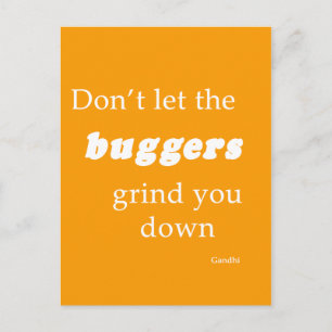 Postal Palabras de aliento cuando los tiempos son malos -