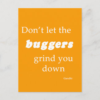 Postal Palabras de aliento cuando los tiempos son malos -