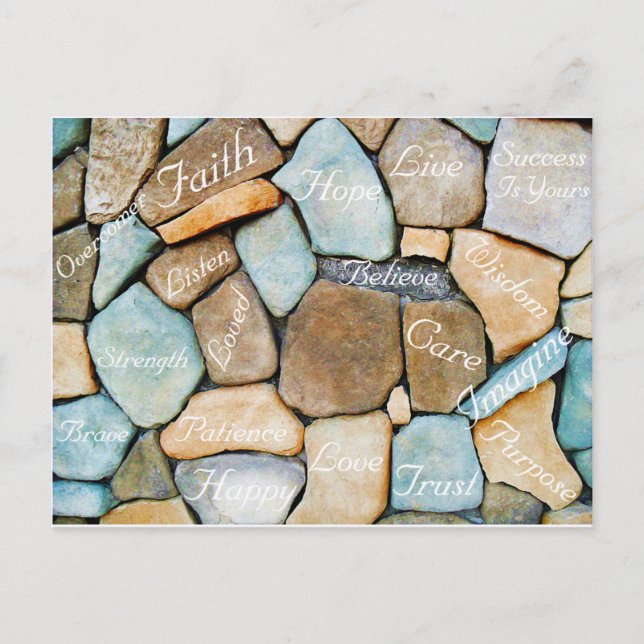 Postal Palabras de aliento, Palabras de esperanza_ (Anverso)