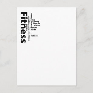 Postal Palabras de fitness