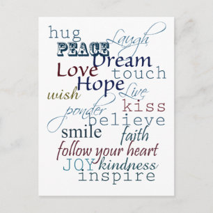 Postal Palabras de inspiración