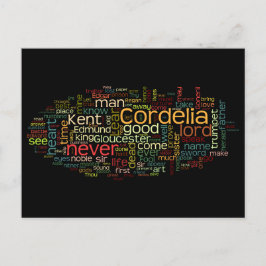Postal Palabras de King Lear para la graduación de los fa