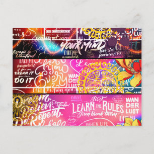 Postal Palabras de palabras de orden