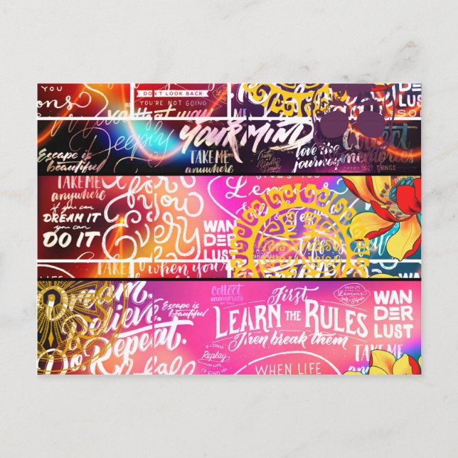 Postal Palabras de palabras de orden (Anverso)