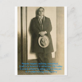 Postal ¿Palabras De Sabiduría De Al Capone?