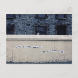 Postal Palabras en la pared