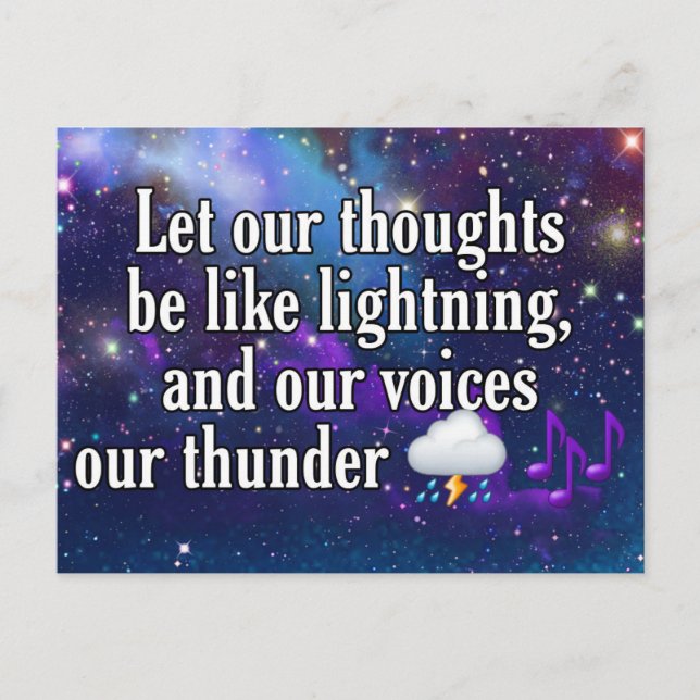 Postal Palabras más confiables (Anverso)