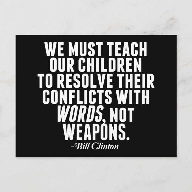 Postal Palabras no armas Reforma de armas (Anverso)