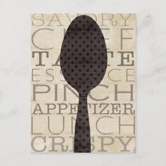 Postal Palabras para la cocina