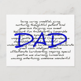Postal Palabras para papá