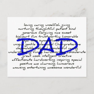 Postal Palabras para papá