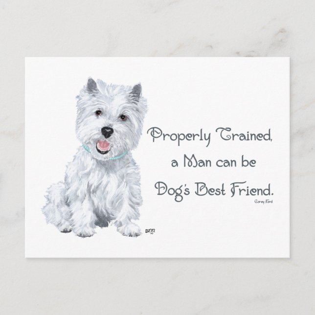 Postal Palabras westiales de sabiduría (Anverso)