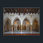 Postal Palacio Aljafería. Vista interior.<br><div class="desc">Palacio Aljafería. Vista interior. Taza de viaje. España. Aragón. Zaragoza. Palacio Aljafería. Palacio islámico medieval. Arquitectura islámica. Era de los Taifas. Vista interior.</div>