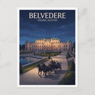 Postal Palacio Belvedere Viena Austria Regalo de viaje