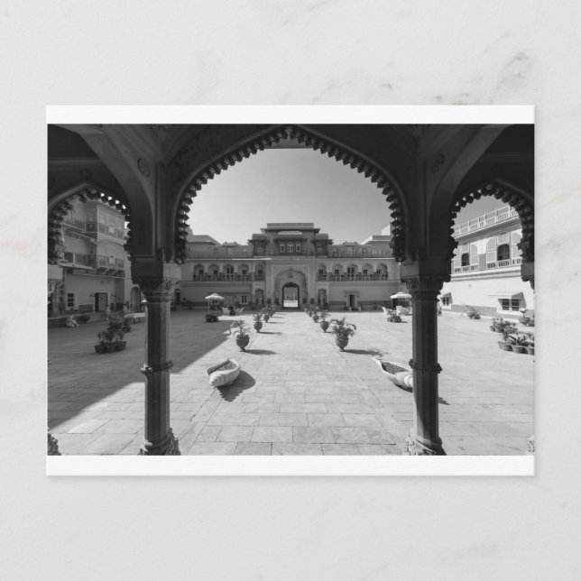 Postal Palacio Chomu de B&W (Anverso)