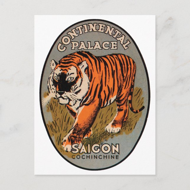 Postal Palacio Contenintal, Saigón (Anverso)