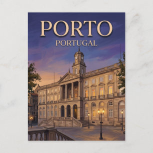 Postal Palácio da Bolsa, Oporto Portugal