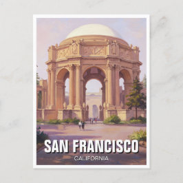 Postal Palacio de Bellas Artes de San Francisco de Califo