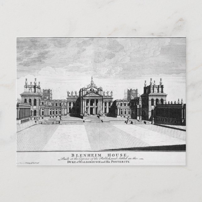 Postal Palacio de Blenheim (Anverso)