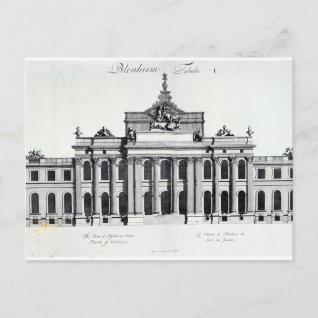 Postal Palacio de Blenheim (Anverso)