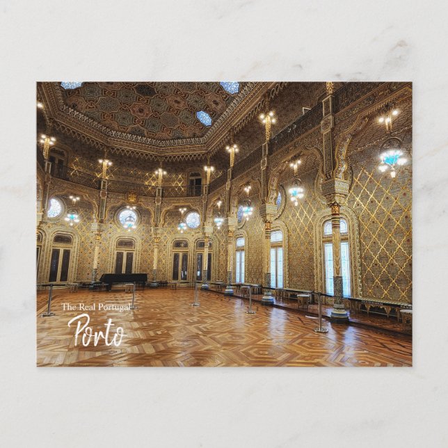 Postal Palacio de Bolsa Porto Portugal (Anverso)