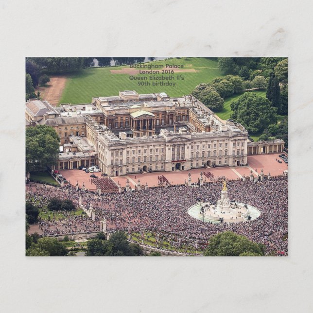 Postal Palacio de Buckingham 2016. Cumpleaños de la Reina (Anverso)