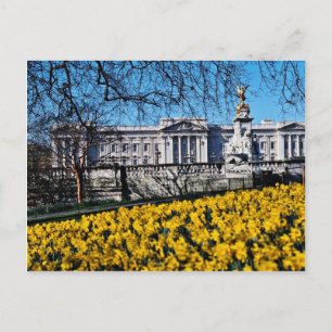 Postal Palacio de Buckingham, flores de Londres