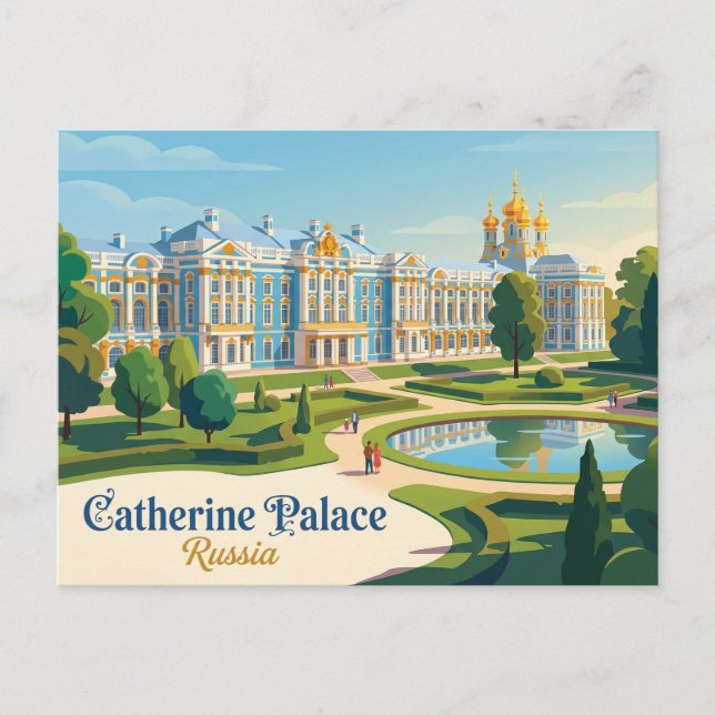 Postal Palacio de Catalina Rusia (Anverso)