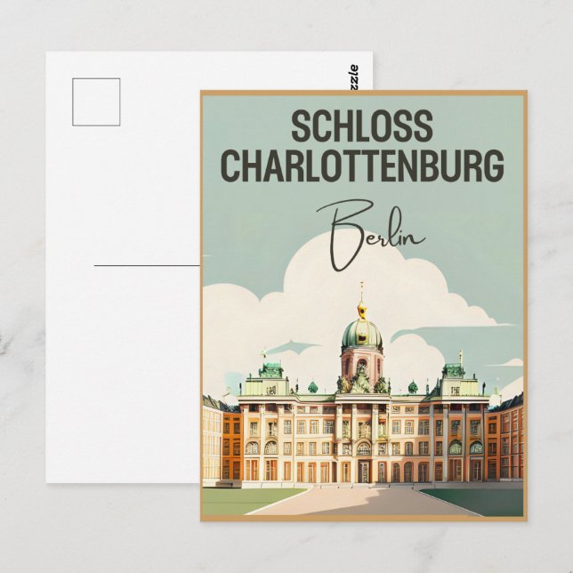 Postal Palacio de Charlottenburg (Anverso / Reverso)