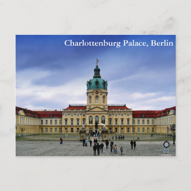 Postal Palacio de Charlottenburg, Berlín (Anverso)