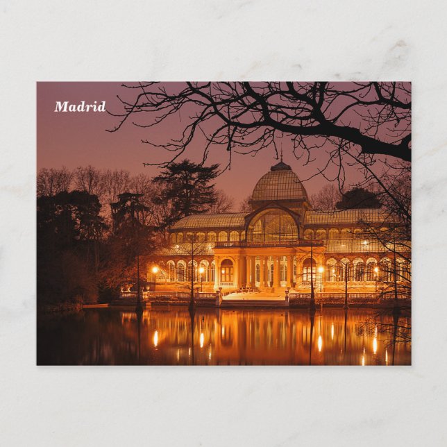 Postal "Palacio de Cristal" (Anverso)