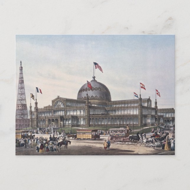 Postal Palacio de Cristal de Nueva York (Anverso)