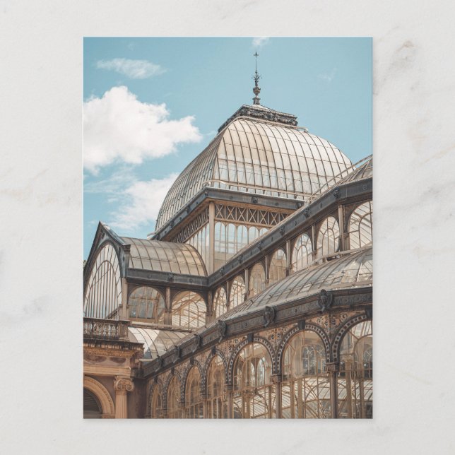 Postal Palacio de Cristal del Retiro, Madrid (Anverso)