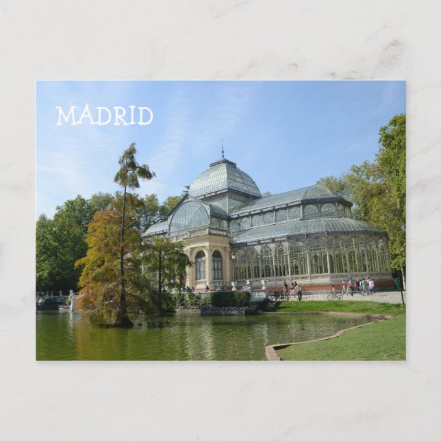 Postal Palacio de Cristal, Madrid (Anverso)