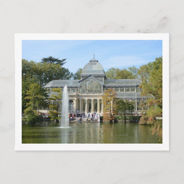 Postal Palacio de Cristal, Madrid (Anverso)