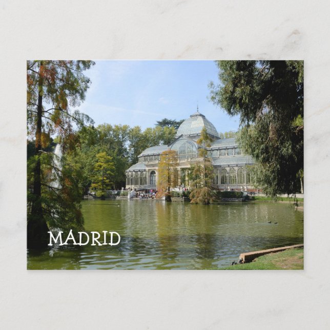 Postal Palacio de Cristal, Madrid (Anverso)