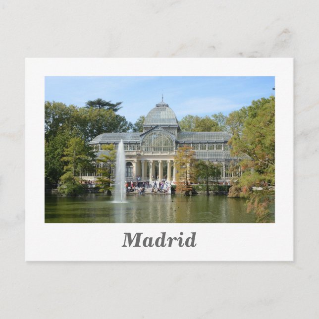 Postal Palacio de Cristal, Madrid (Anverso)