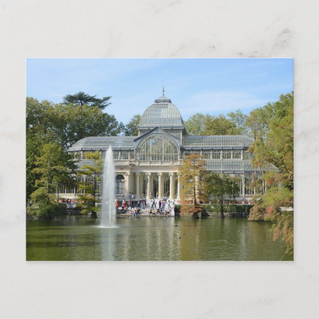 Postal Palacio de Cristal, Madrid (Anverso)