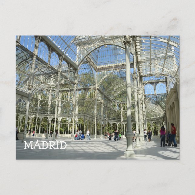 Postal Palacio de Cristal, Madrid (Anverso)