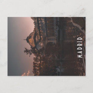Postal Palacio de Cristal Retiro madrid