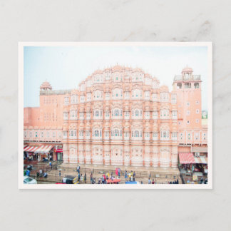 Postal Palacio de Hawa Mahal Jaipur India Foto
