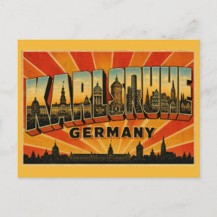 Postal Palacio de Karlsruhe Alemania