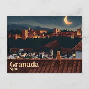 Postal Palacio de la Alhambra España