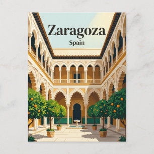 Postal Palacio de la Aljafería España