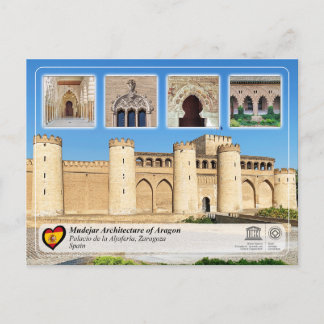 Postal Palacio de la Aljafería - Patrimonio Mundial de la