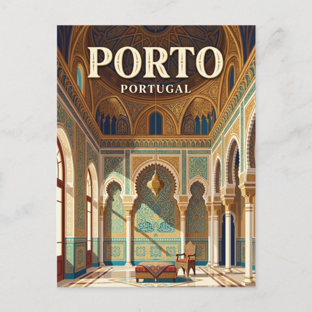 Postal Palacio de la Bolsa Portugal (Anverso)