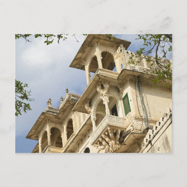 Postal Palacio de la Ciudad, Udaipur, Rajasthan, India (Anverso)