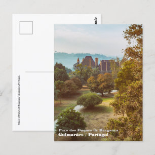 Postal Palacio de los Duques de Braganza. Guimaraes, Port